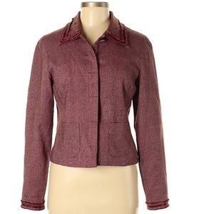 Max & Jac red button up jacket